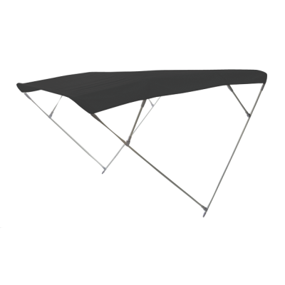 Allpa Sun Top Model 'Wilma', Black, 255x175x150cm; Aluminum Polished Frames - 124375 72dpi - 124375