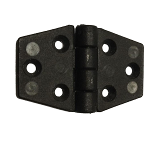 Nylon Hinge, 60x40mm, Black - 124760 1 - 124760