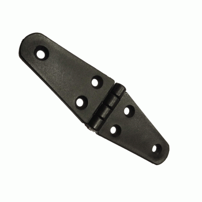 Nylon Hinge, 145x40mm, Black - 124845 lr - 124845