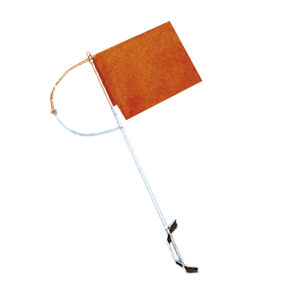 Stainless Steel Wind Indicator With Red Spy Fabric, 160x100mm - 132001 72dpi - 132001