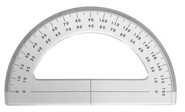 Plexiglass Protactor 180&deg;, L= 150mm - 139045 - 139045