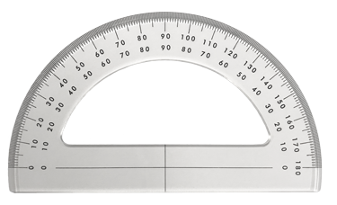 Plexiglass Protactor 180&deg;, L= 150mm - 139045 - 139045