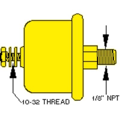 Oil Pressure Sender Single Station 80psi (5,5 Bar), 1/8" Nptf (Sw: 240-33 Ohm) - 1500171 - 1500171E
