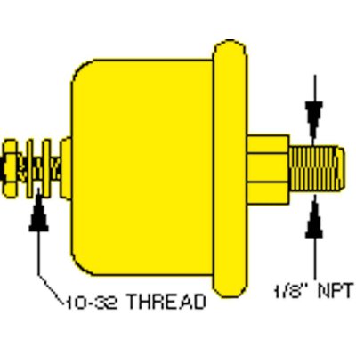 Oil Pressure Sender Single Station 100psi (6,9 Bar), 1/8" Nptf (Sw: 240-33 Ohm) - 1501671e 72dpi - 1501671E