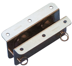 Stainless Steel Inlet Block Double, 10mm, Sheave &Oslash;33mm, Breaking Load 600kg - 151900 1 - 151900