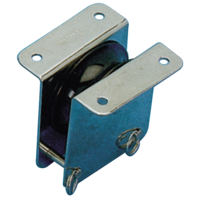 Stainless Steel Thru-Deck Single Block, 12mm, Sheave &Oslash;55mm, Breaking Load 800kg - 152200 72dpi - 152200