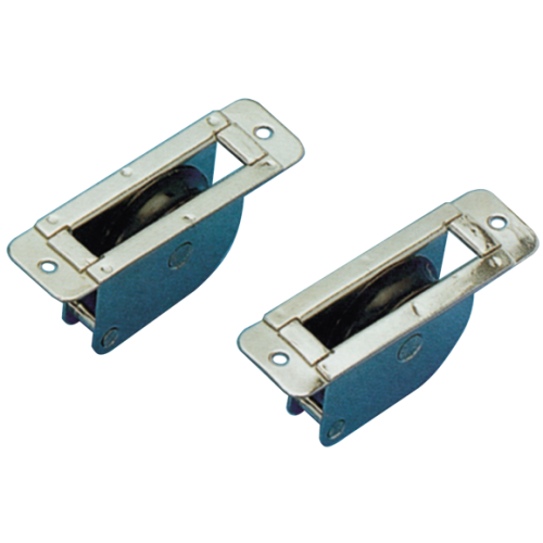 Stainless Steel Thru-Deck Single Block, Flat, 8mm, Sheave &Oslash;38mm, Breaking Load 700kg - 152400 72dpi - 152400