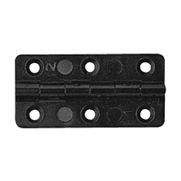 Polyamide plastic hinges, black
