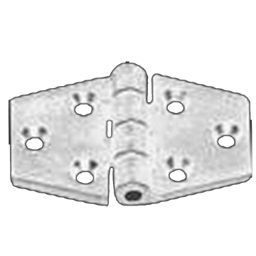 Polyamide Plastic Hinge, Hexagonal White, 63x40mm, 270&deg; - 1643646 72dpi 1 - 1643646