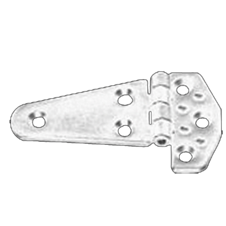 Polyamide Plastic Hinge, With Resistance White, 80x60mm, 270&deg; - 1643658 72dpi - 1643658