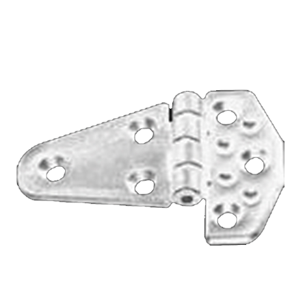 Polyamide Plastic Hinge, With Resistance White, 100x60mm, 270&deg; - 1643661 72dpi - 1643661