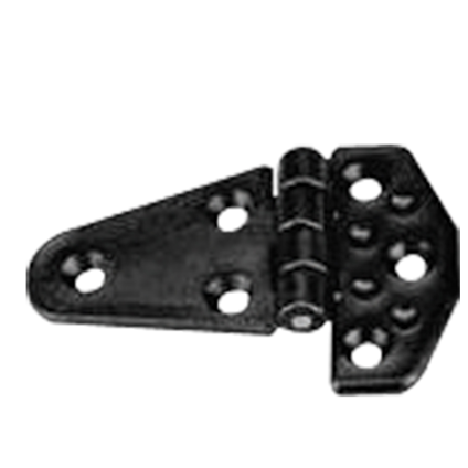 Polyamide Plastic Hinge, With Resistance Black, 100x60mm, 270&deg; - 1643662 72dpi - 1643662