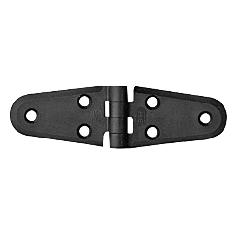 Polyamide Plastic Hinge, Double Oval Black, 100x40mm, 270&deg; - 1643668 72dpi - 1643668