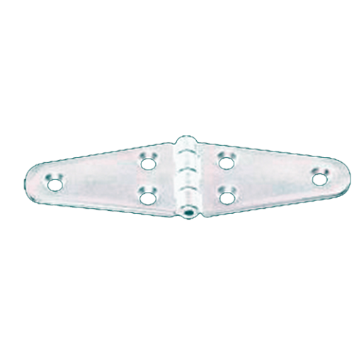 Polyamide Plastic Hinge, Double Oval White, 135x40mm, 270&deg; - 1643673 72dpi - 1643673