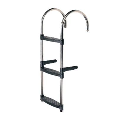 Swim Ladder Stainless Steel 3 Treads; Coastal Plastic Non-Skid Treads - 1650053 72dp - 1650053