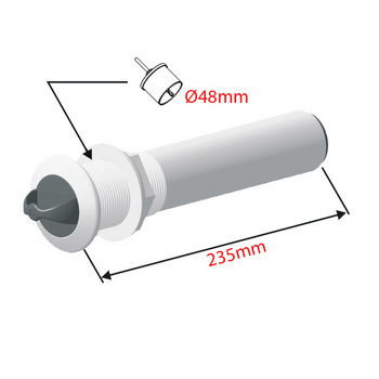 Flushmount Safety Rope Ladder, L=235mm, &Oslash;48mm - 1651558 04 72dpi - 1651558