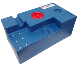 Blue Waste Water Tank Of Polyethylene, Rectangular, 103ltr, 950x400x300mm - 184312 new 72dpi - 184312
