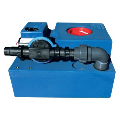 Polyethylene Blue Waste Tank Kit With Pre Mounted Diaphragm Pump 12v, 73l, 750x400x300mm - 184778 72dpi - 184778
