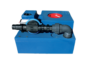 Polyethylene Blue Waste Tank Kit With Pre Mounted Diaphragm Pump 12v, 73l, 750x400x300mm - 184778 72dpi - 184778