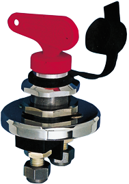 Battery Main Switch, Chromed Brass/Plastic, 140a Continuous - 210084 c 72dpi - 210084/C