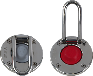 Antal Stainless Steel Switch With Red Rubber Top - 251035 sr - 251035/SR