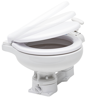 Space Saver Manual Marine Toilet, Inlet &Oslash;19mm, Outlet &Oslash;38mm, Weight 8kg (Soft-Close) - 259015 72dpi - 259015