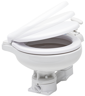 Space Saver Manual Marine Toilet, Inlet &Oslash;19mm, Outlet &Oslash;38mm, Weight 8kg (Soft-Close) - 259015 72dpi - 259015