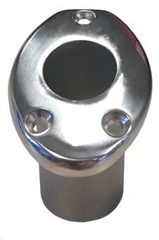 Stainless Steel Recessed Flag Pole Base 45&deg;; for 25mm Flag Pole - 269020 01nw 72dpi - 269020