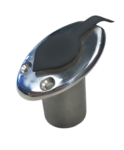 Stainless Steel Recessed Flag Pole Base 45&deg;; for 25mm Flag Pole - 269020 - 269020