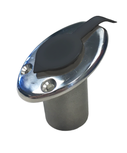 Stainless Steel Recessed Flag Pole Base 45&deg;; for 25mm Flag Pole - 269020 - 269020