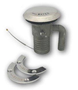 Stainless Steel Deck Entry 'Water' With Vent; Connection 38mm - 269031 - 269031