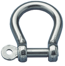 Stainless Steel Bow Shackle, A=&Oslash;6mm, B=24mm, C=21mm, D=12mm (Breaking Load 1750kg) - 281300 72dpi - 281300