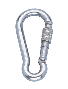 Stainless Steel Snap Hook With Screw Opening, &Oslash;5mm, L=50mm (Breaking Load 280kg) - 292200 72dpi - 292200