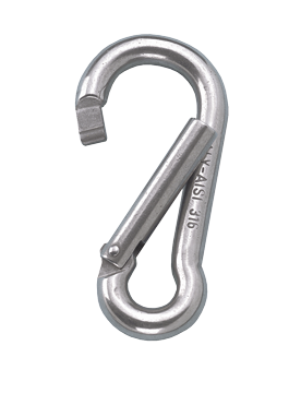 Stainless Steel Snap Hook With Assymetric Opening, &Oslash;10mm, L=100mm, Opening 24mm - 294200 72dpi - 294200