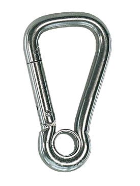 Allpa Stainless Steel Snap Hook With Eye And Extra Large Opening, Ø6mm, L=65mm - 294500 1 - 294500