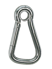 Stainless Steel Snap Hook With Eye And Extra Large Opening, &Oslash;6mm, L=65mm - 294500 72dpi - 294500