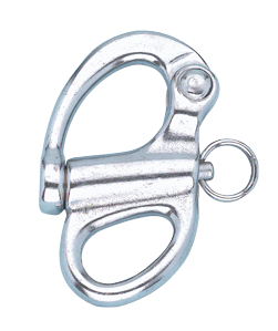 Stainless Steel Snap Shackle With Fixed Eye, A=&Oslash;22mm, B=6mm, L=96mm (Breaking Load 3800kg) - 296300 - 296300