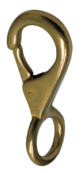 Brass Eye Snap With Fixed Eye, &Oslash;18mm, L=82mm - 297100 - 297100