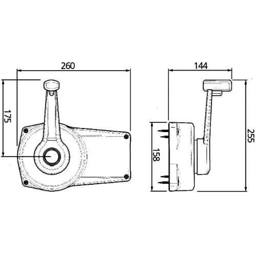 Dual Action Side Mount Control A89, White, With Interlock - 35151 1 72dpi - 35151