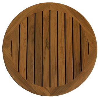 Table Top Solid Teak, Round &Oslash;610x23mm - 369005 1 - 369005