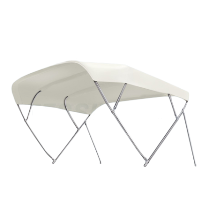Stainless steel sun top model 'Flyinox' - white