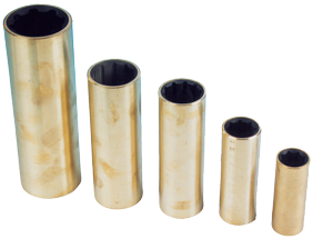 Neoprene Propeller Shaft Bearing (Brass) 1", Outer Size 1-1/2", L=4" - 418001 72dpi - 418001