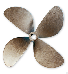 Radice 4-Blade Bronze Marine Propeller Type B7, 17 "X16", Bore &Oslash;35mm, Taper 1:10, Right Side - 4222260r 72dpi - 4171635RB7