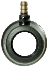 Radice Self-Aligning Rubber Inner Bearing With Water Inlet, For Propeller Shaft Ø30mm & Tube Ø45mm - 463430 02 72dpi - 463430