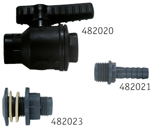 Plastic Ball Valve, With 3/4" Inner Thread - 482020 - 482020