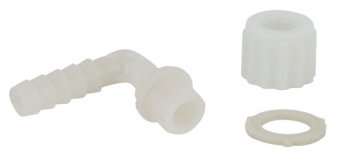 Plastic Hose Pillar 90&deg;, 3/8"X12mm, Straight - 482022 - 482022