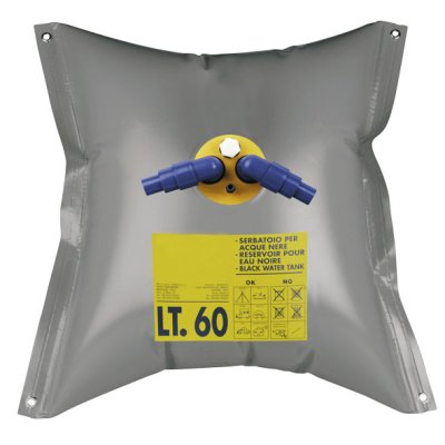 Flexible Waste Water Tank Incl. Nipple, 120l, 730x1030mm, Weight 1,65kg, Rectangular - 483191 72dpi - 483191