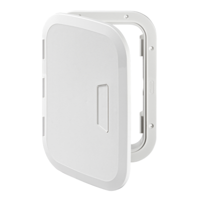 Plastic Hatch, 290x190mm, 180&deg;, White - 484130 - 484130
