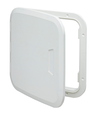 Plastic Hatch, 290x290mm, 180&deg;, White - 484135 1 - 484135