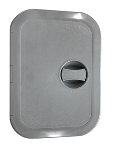 Plastic hatches, gray